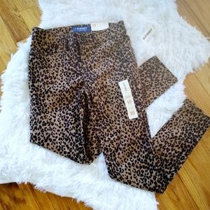 NWT Leopard Print Rockstar Jeggings Girls Size 10